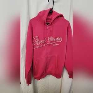 Fort Bragg CA Front Zip hoodie sweatshirt XL